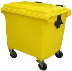 1100L Wheelie Bin | Yellow
