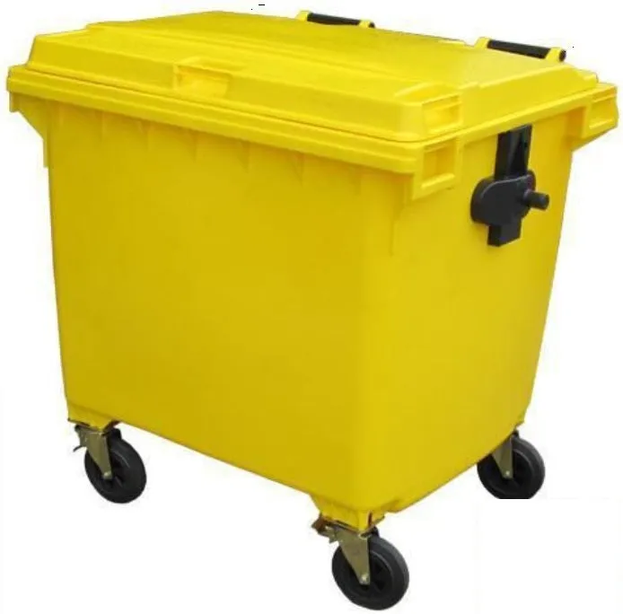 1100L Wheelie Bin | Yellow