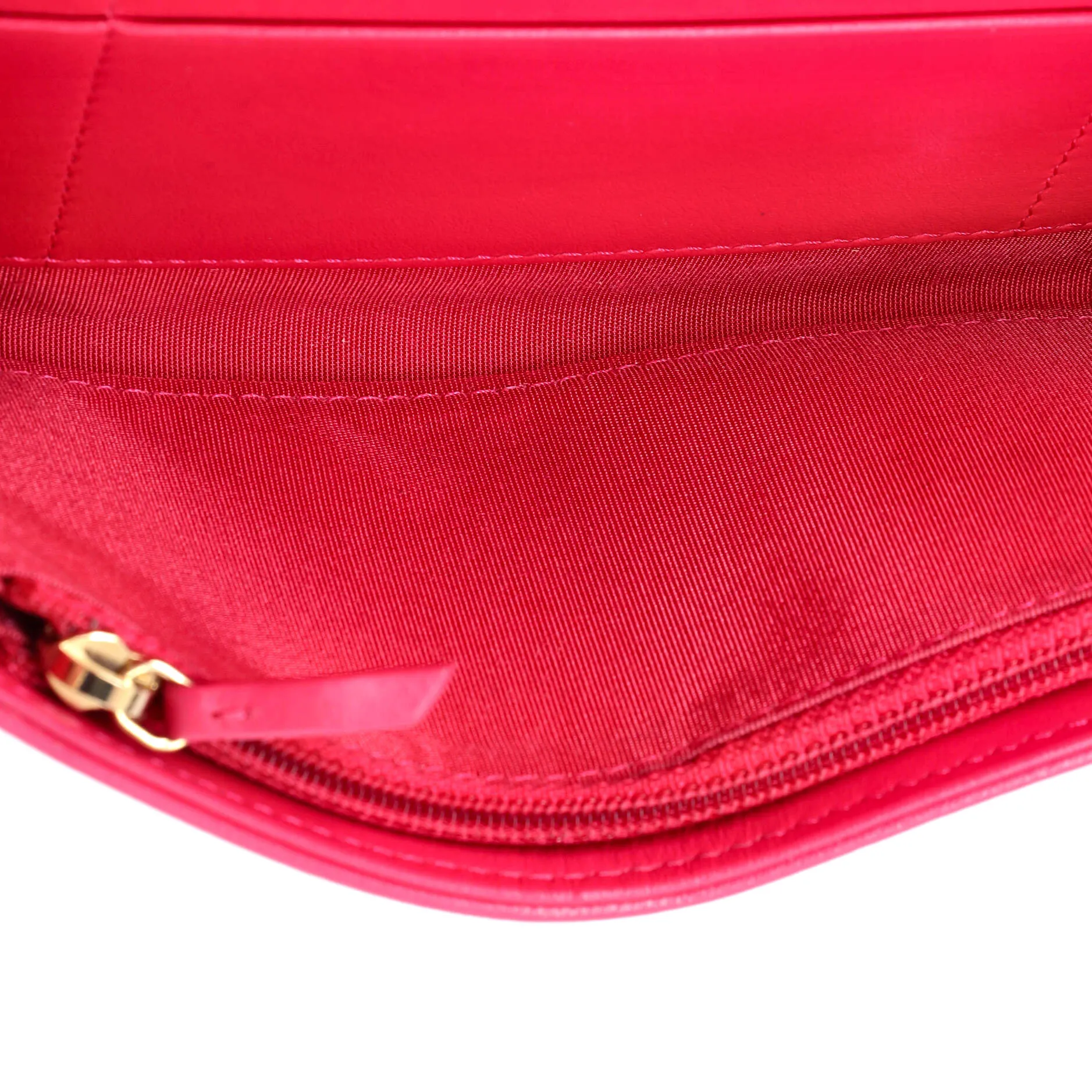 19 Flap Wallet Quilted Lambskin Small
