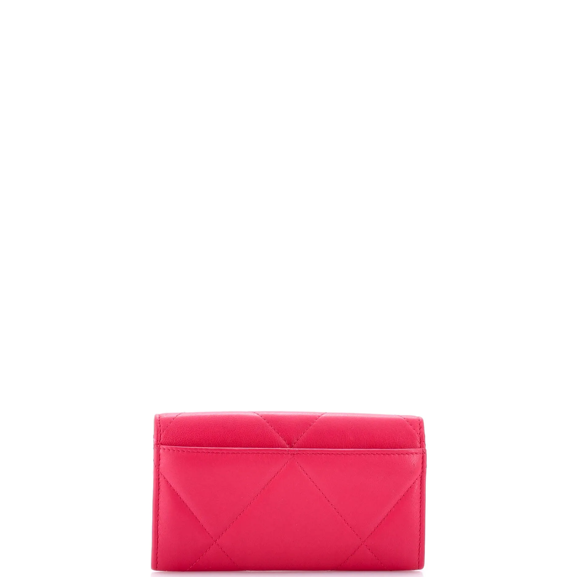19 Flap Wallet Quilted Lambskin Small