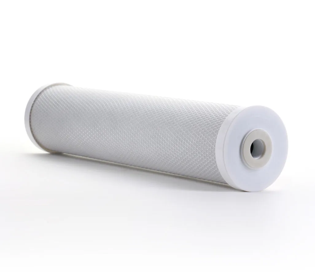2 Pack - Hydronix CB-45-2005 CTO Whole House Coconut Shell Carbon Block Water Filters 20" x 4.5", 5 micron