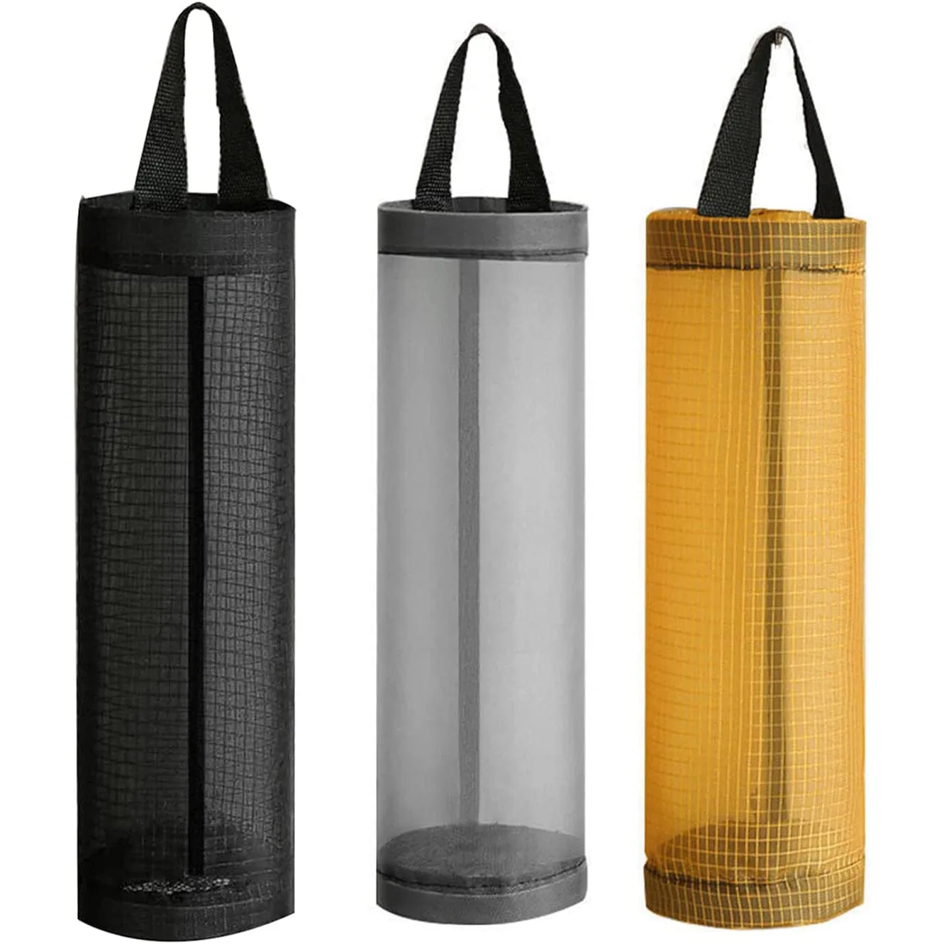 3-Pack: Plastic Mesh Grocery Bag Holder