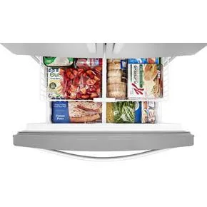 36" Wide French Door Refrigerator - 25 Cubic Feet - Fingerprint Resistant Stainless Steel