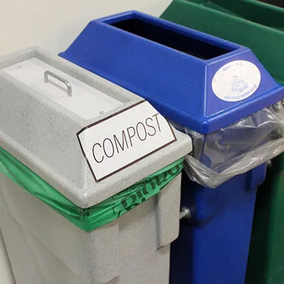 38" x 58" x 0.8 mil 55 Gallon Green Home-Compostable Plastic Trash Can Liners (80 Bags, 10 Bags/Roll, 8 Rolls/Case)