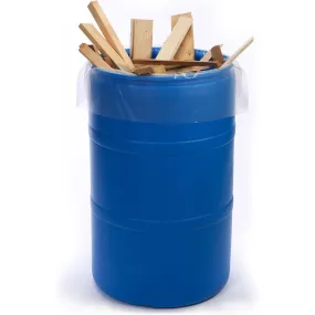 38" x 72" x 6 mil 60 Gallon Clear Eco-Manufactured Plastic Heavyweight Trash Can Liners (Roll of 45)