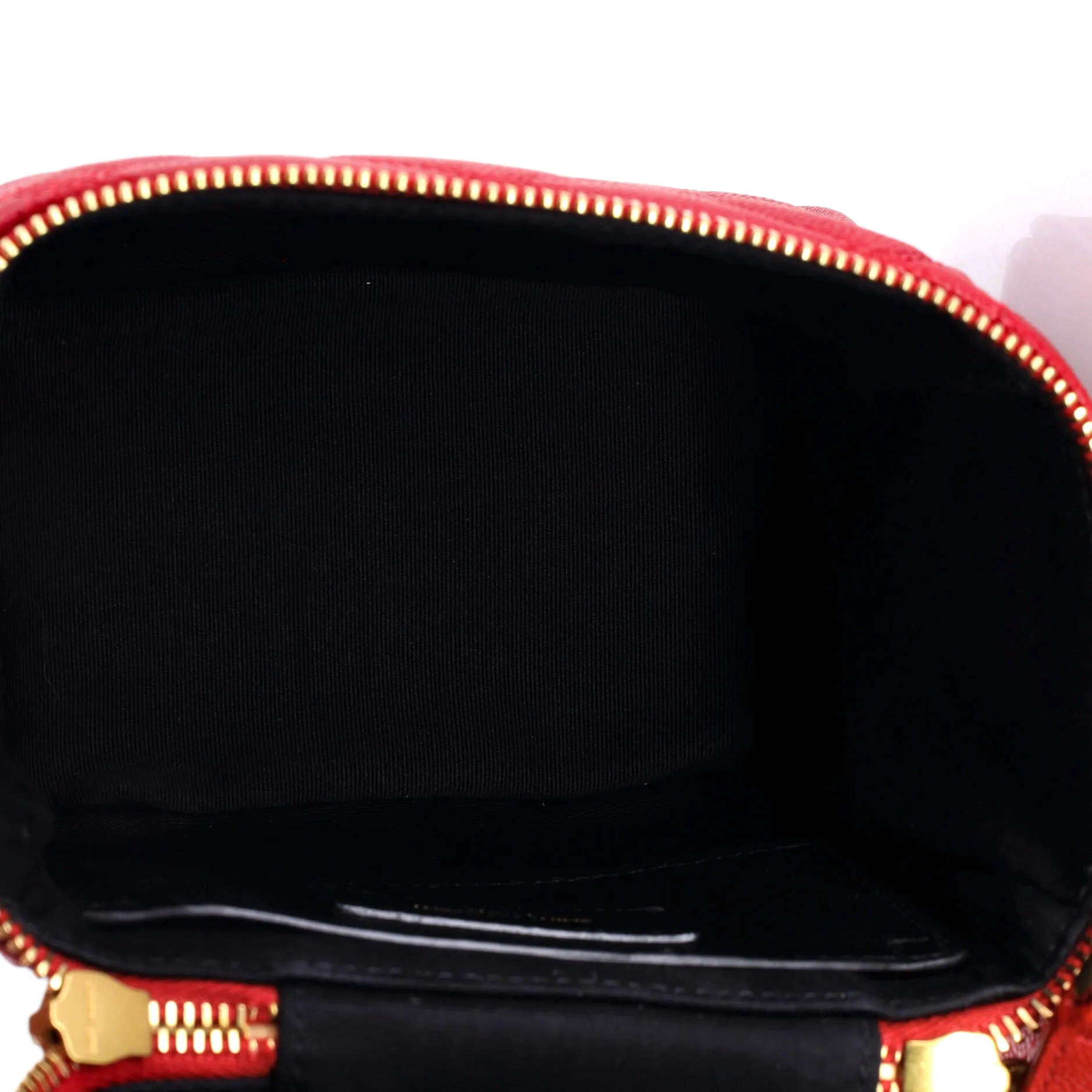 80's Vanity Bag Quilted Leather