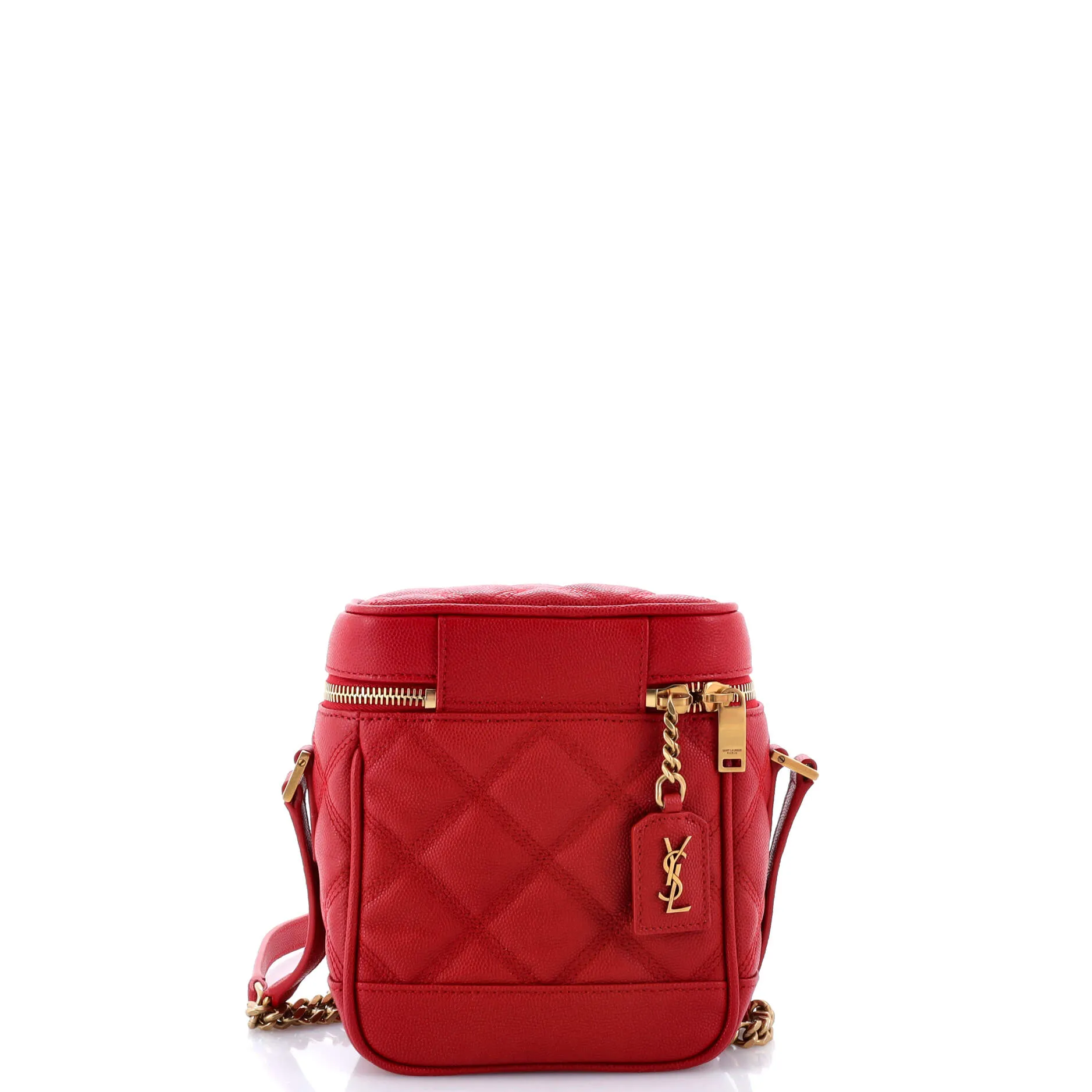 80's Vanity Bag Quilted Leather