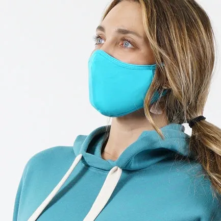Adjustable Contour Cotton Black Face Mask