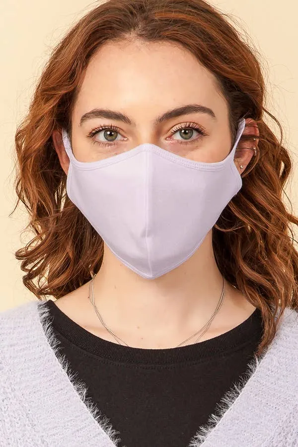 Adjustable Contour Cotton Black Face Mask