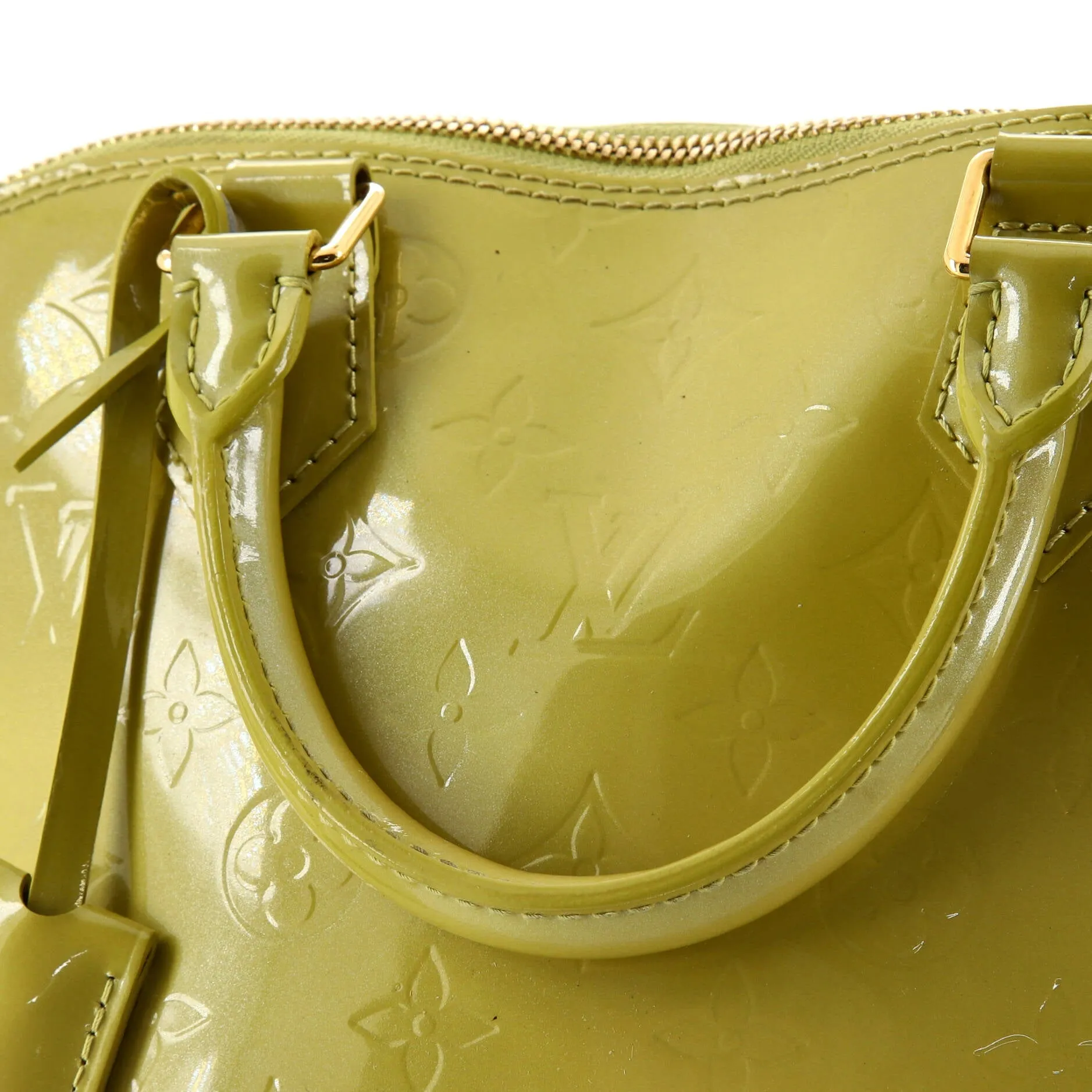 Alma Handbag Monogram Vernis PM