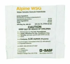 Alpine WSG Water Soluble Granules
