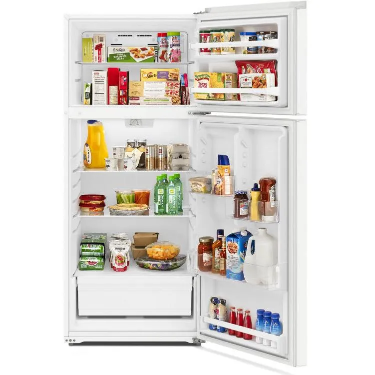 Amana 28-inch, 16.4 cu. ft. Freestanding Top Freezer Refrigerator ARTX3028PW