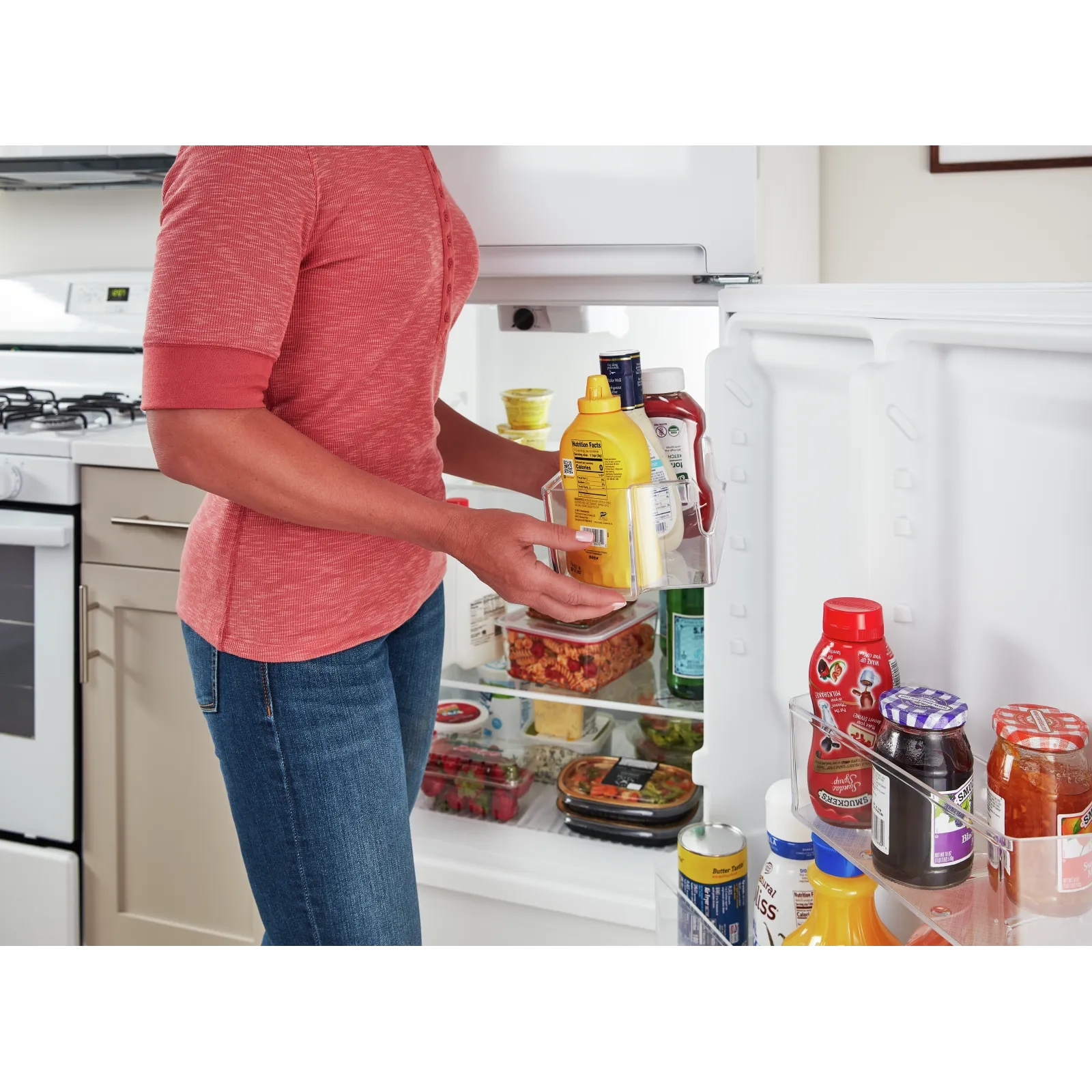 Amana - 28.13 Inch 16.4 cu. ft Top Mount Refrigerator in White - ARTX3028PW