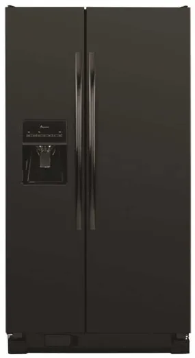 Amana&reg; Energy Star&reg; 25.4 Cu. Ft. Side-by-side Refrigerator, Black