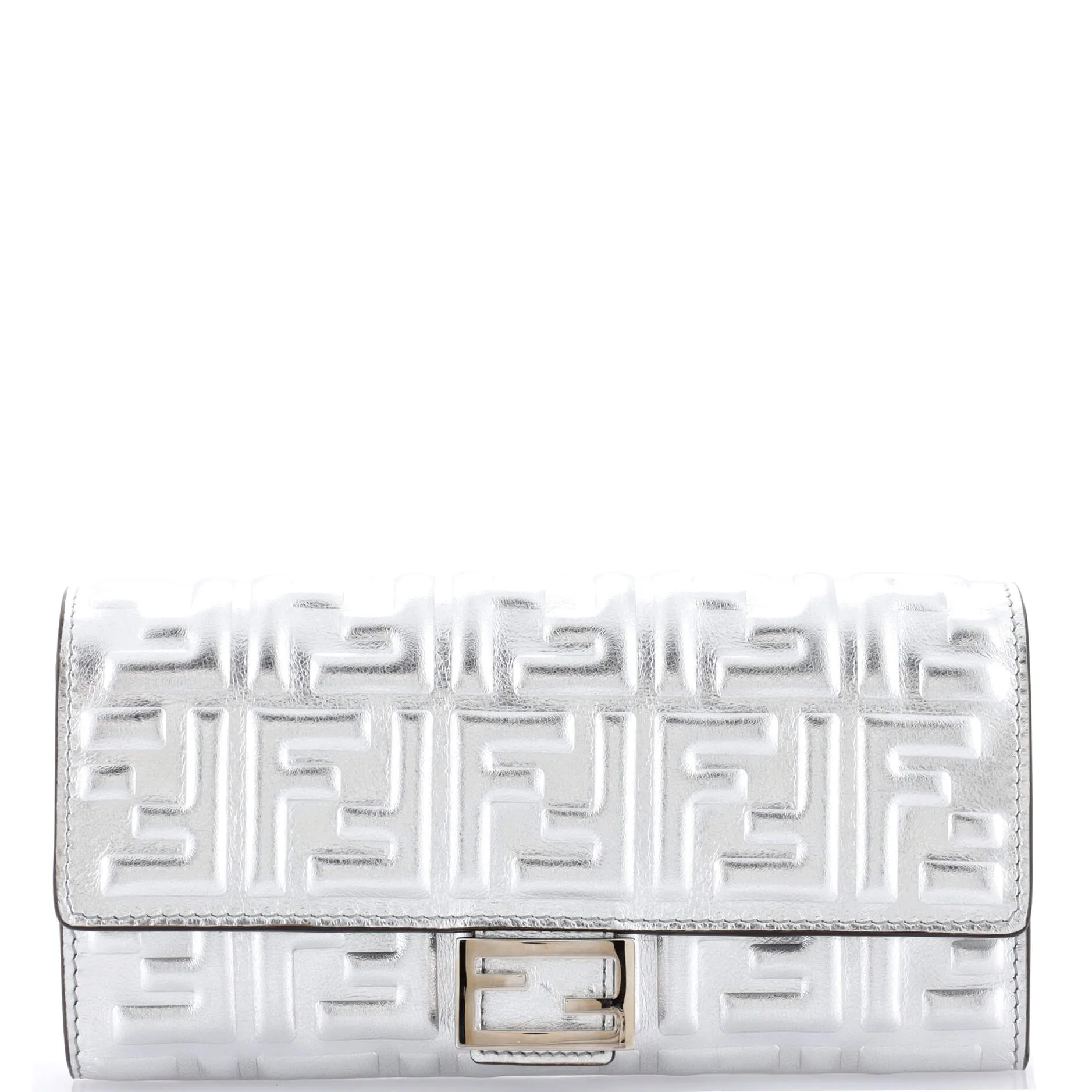 Baguette Continental Wallet Zucca Embossed Leather