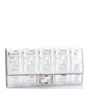 Baguette Continental Wallet Zucca Embossed Leather