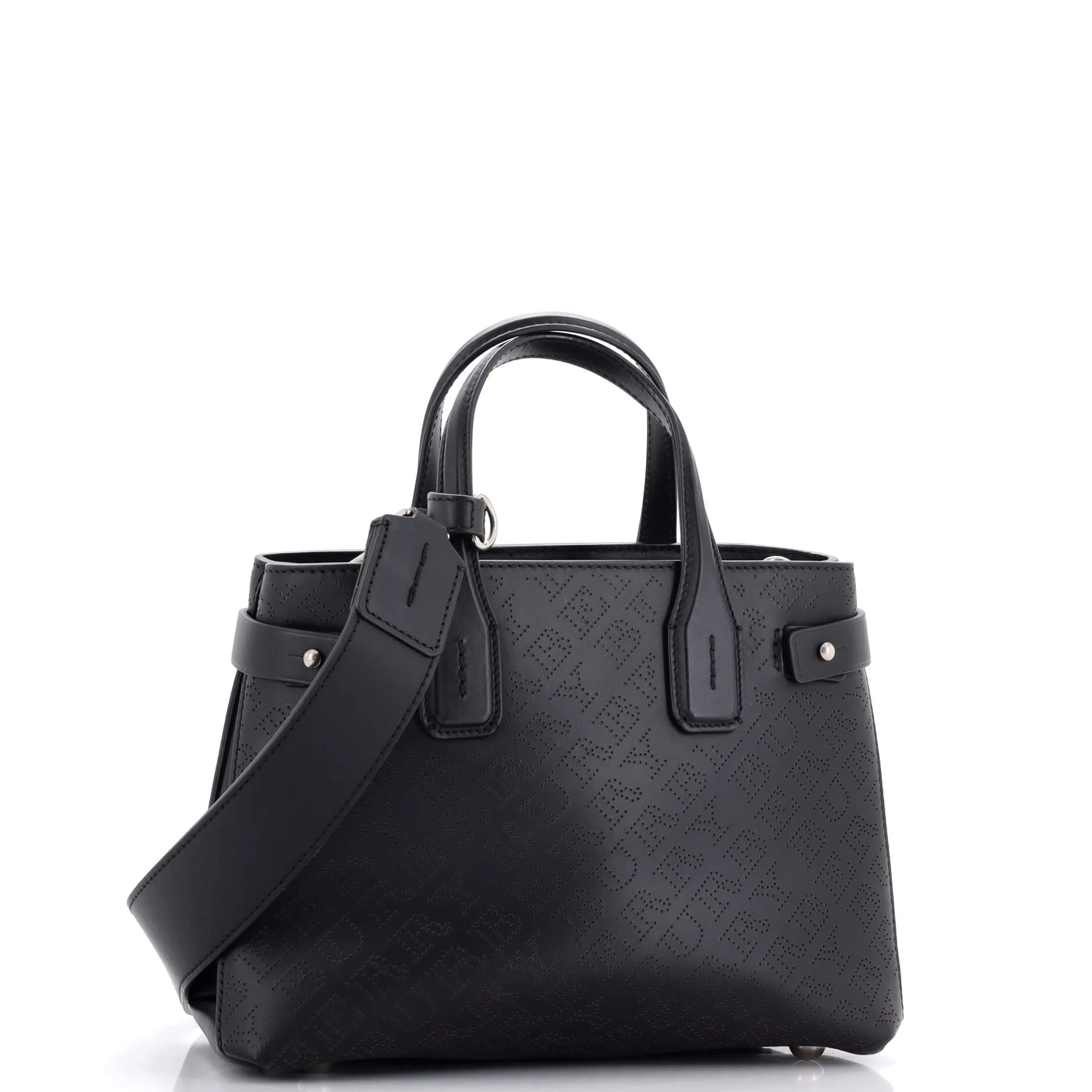 Banner NM Tote Perforated Leather Small