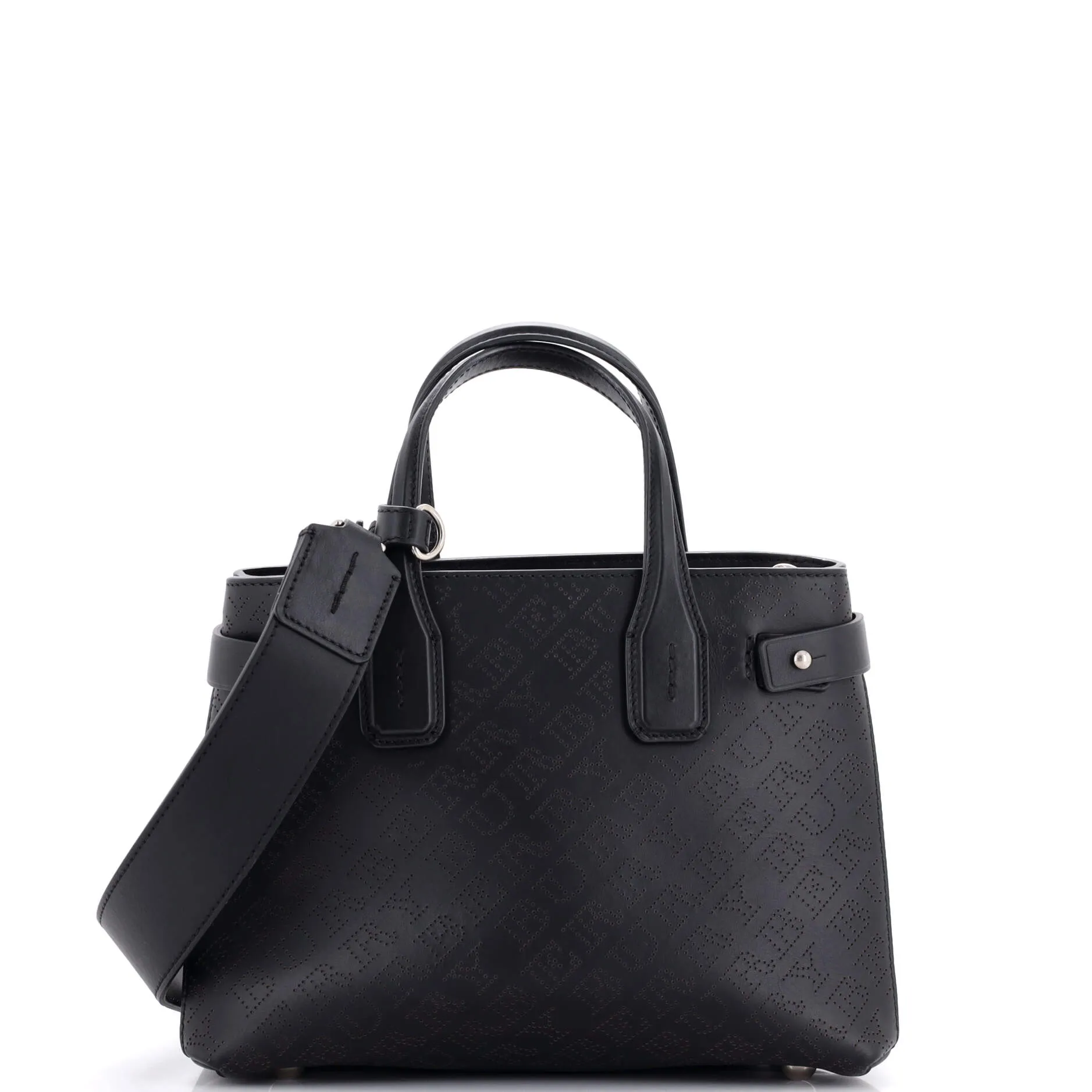 Banner NM Tote Perforated Leather Small
