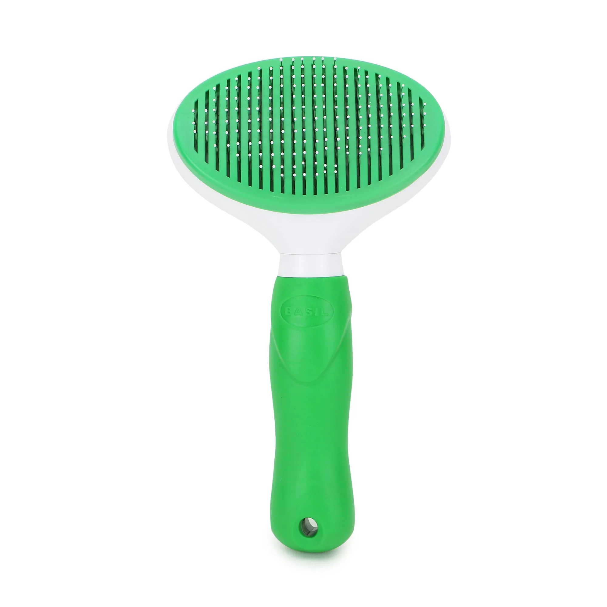 BASIL Auto Slicker Brush & Comb for All Pet Breeds