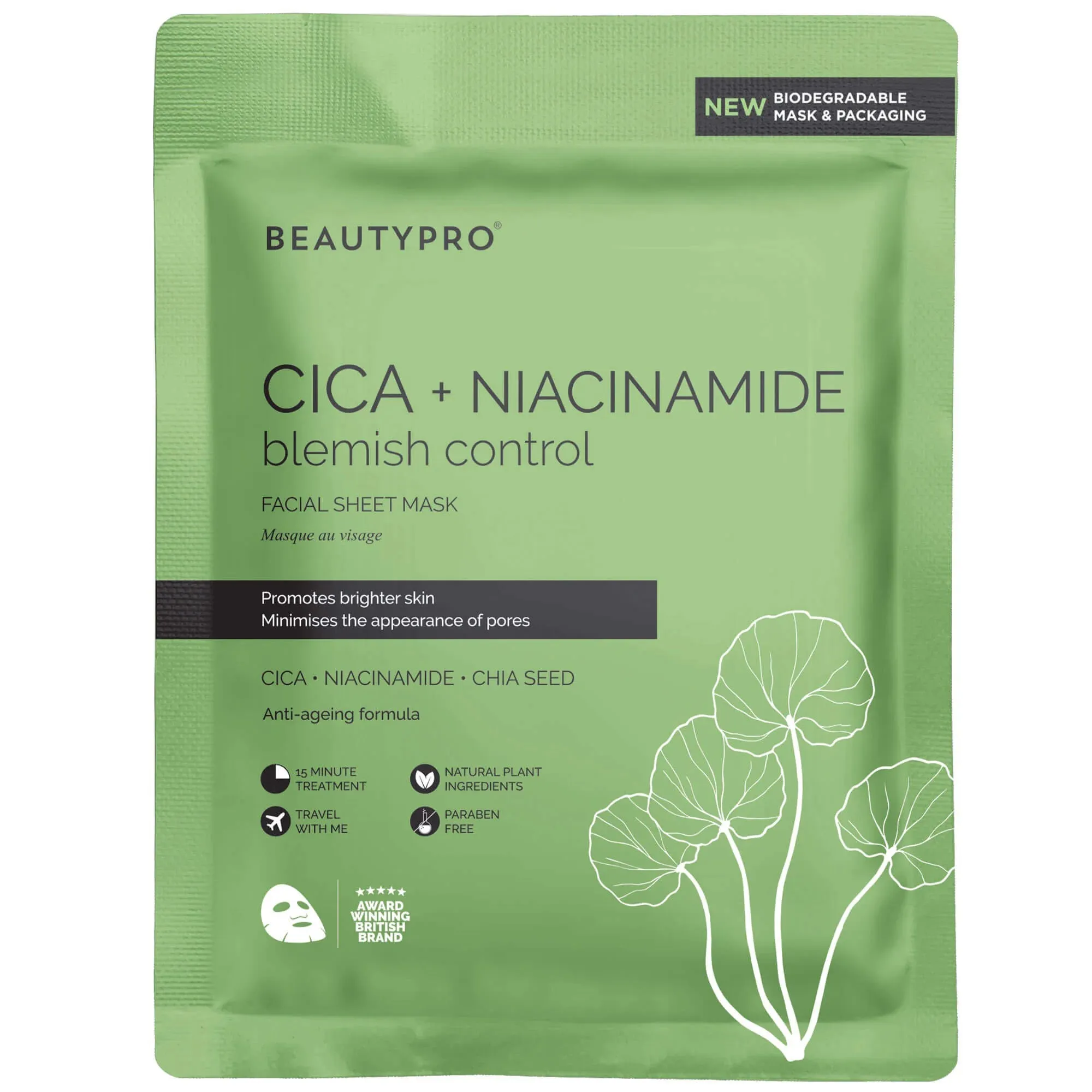 BEAUTYPRO - CICA   NIACINAMIDE BLEMISH CONTROL MASK
