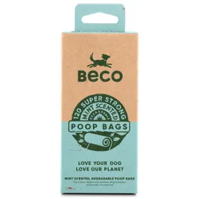 Beco Mint Scented Degradable 120 Poop Bags on 8 Refill Rolls