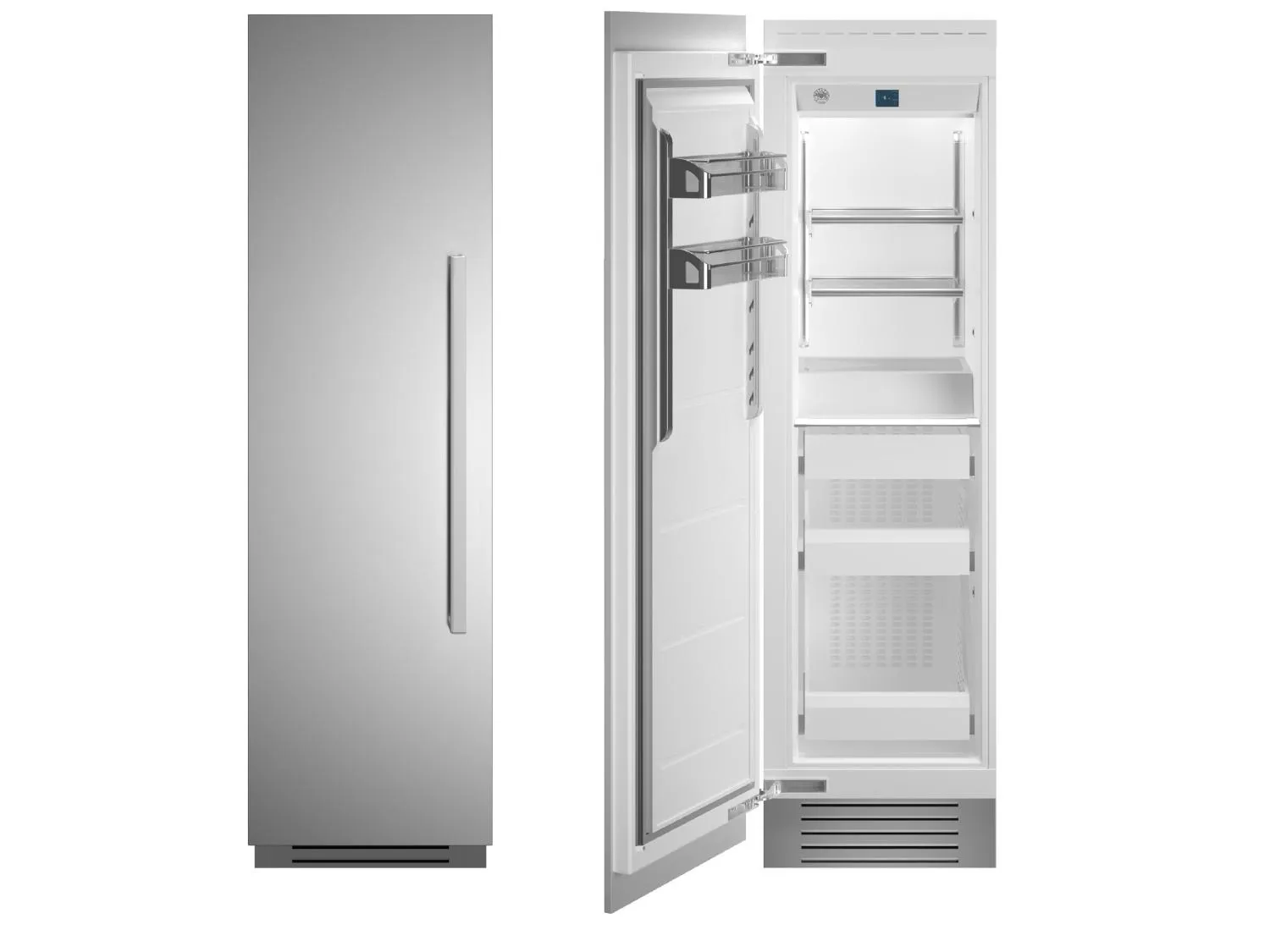 Bertazzoni REF24FCIPIXL23 24" Built-In Freezer Column - Stainless - Left Hinge