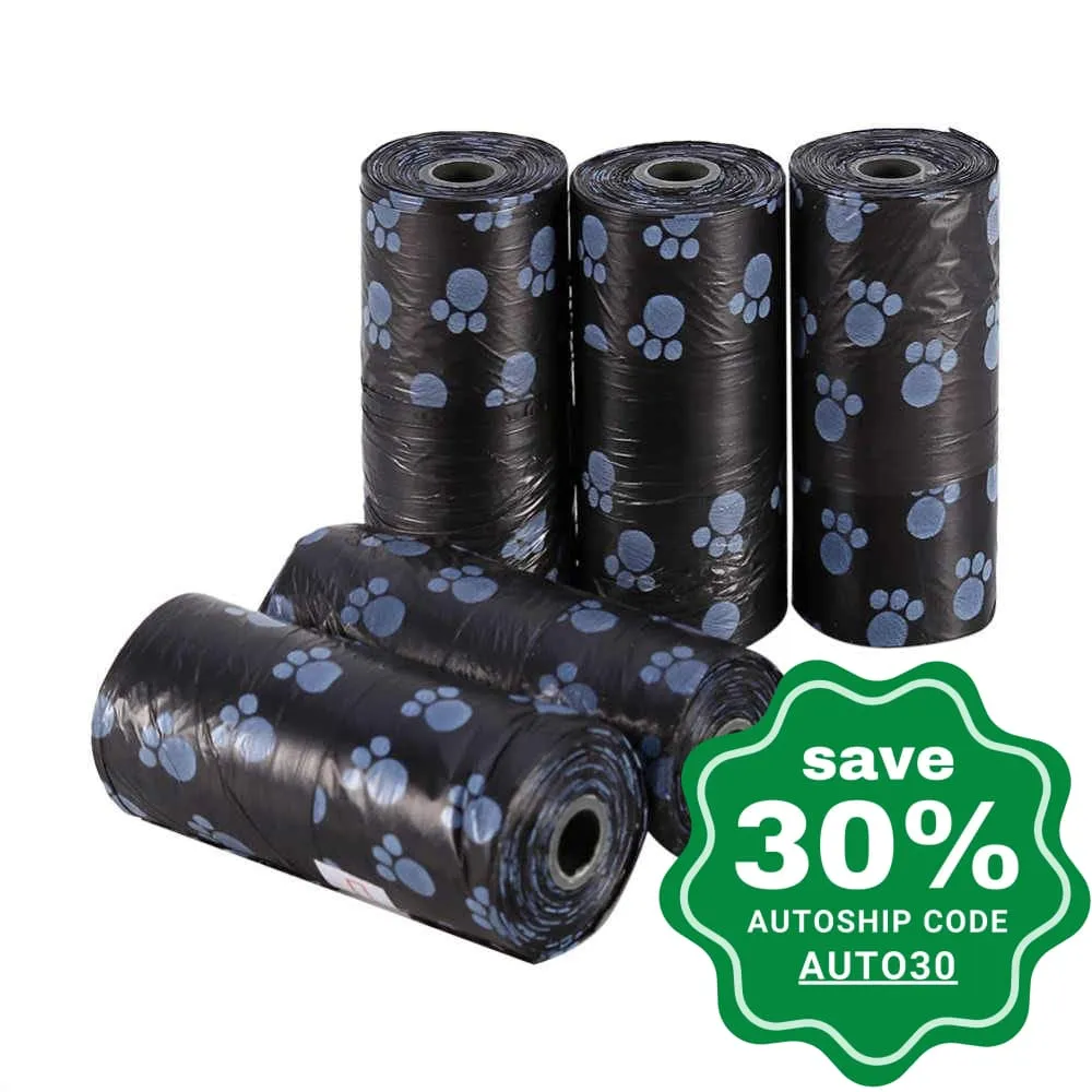 Best Pet Supplies - Biodegradable Refill Bags Black Paws Scented - 8 Rolls