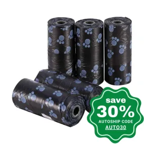 Best Pet Supplies - Biodegradable Refill Bags Black Paws Scented - 8 Rolls