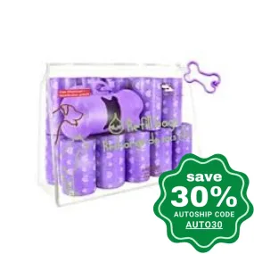 Best Pet Supplies - Biodegradable Refill Bags Purple Heart Scented