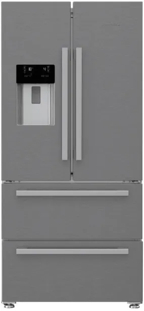 Blomberg KFD4953XD Plumbed Frost Free American Style Fridge Freezer - Stainless Steel - A  Energy Rated