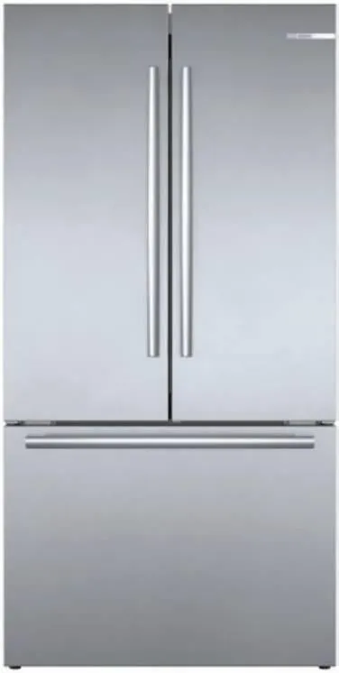 Bosch 36" LED 21 cu.ft. Smart French Door SS 800 Series Refrigerator B36CT80SNS