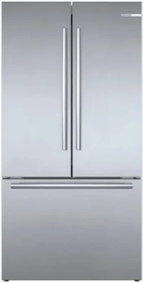 Bosch 800 Series 36" LED 21 cu.ft. Smart French Door SS Refrigerator B36CT80SNS