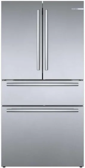 Bosch 800 Series 36" SS Counter Depth Smart French Door Refrigerator B36CL80SNS