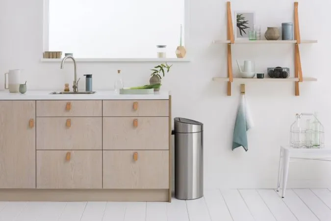 Brabantia Touch Bin – Matt Steel Fingerprint Proof – 40L - 10.5G - LOCAL UPPER EAST SIDE DELIVERY ONLY