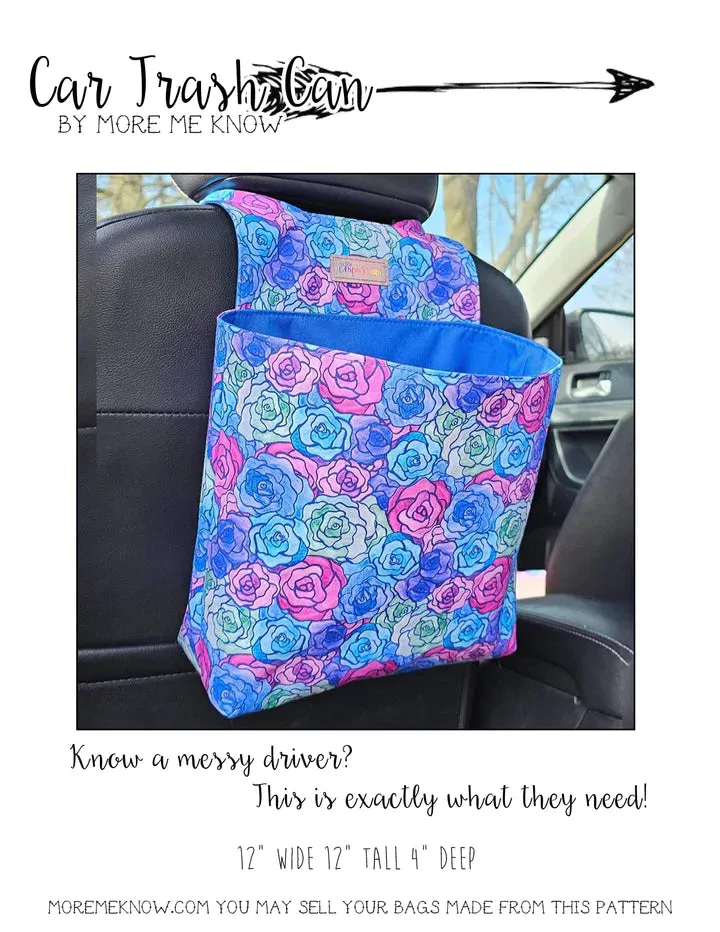 Car Trash Can Acrylic Templates