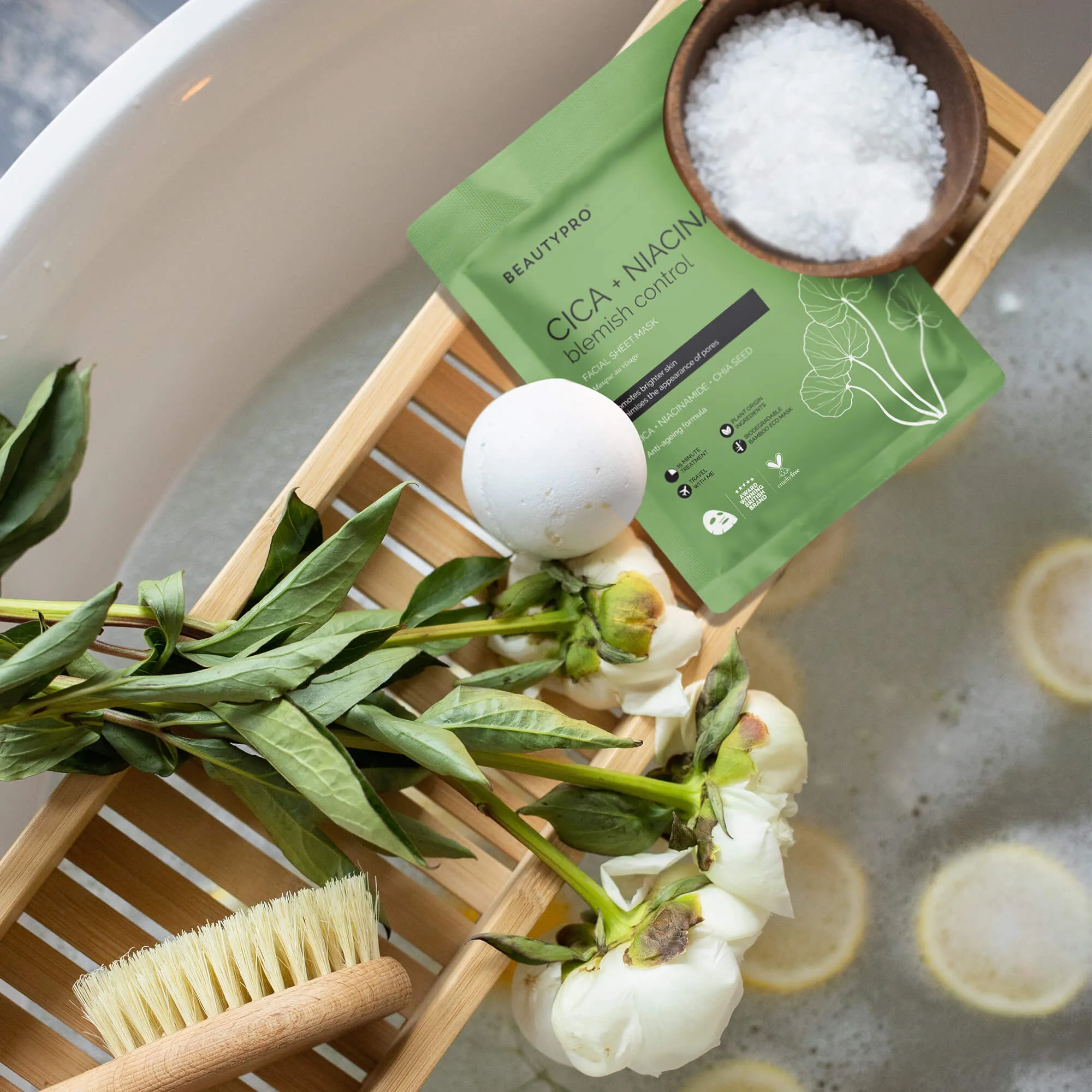 CICA   NIACINAMIDE Facial Sheet Mask - 100% Biodegradable