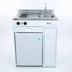 CK3016 Avanti 30" Compact Miniature Kitchen - White / 2.2 cu. ft.