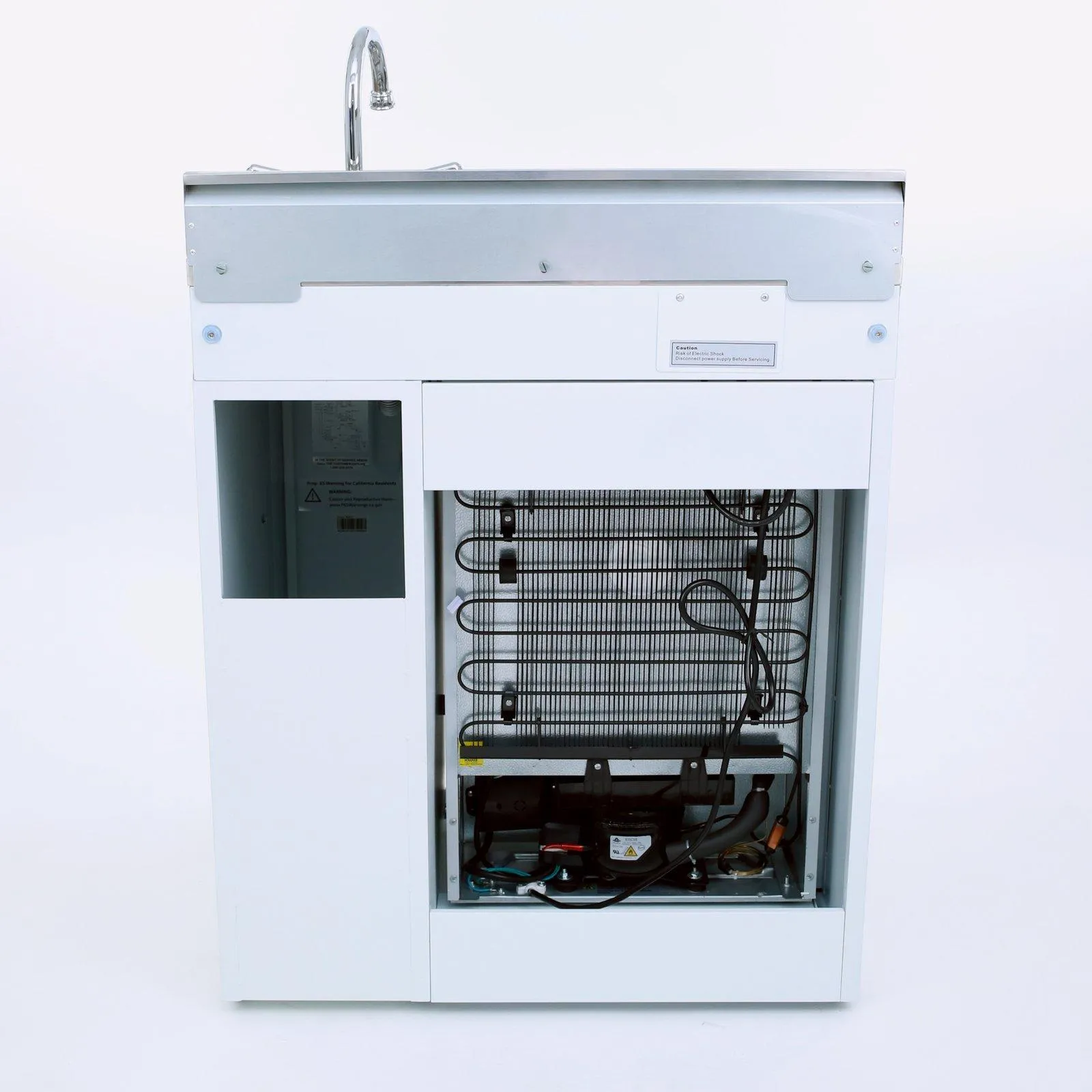 CK3016 Avanti 30" Compact Miniature Kitchen - White / 2.2 cu. ft.