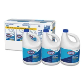 Concentrated Germicidal Bleach, Regular, 121Oz Bottle, 3-Carton