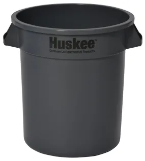 Continental Commercial 1001GY Trash Receptacle, 10 gal, Plastic, Gray :EA: QUANTITY: 1