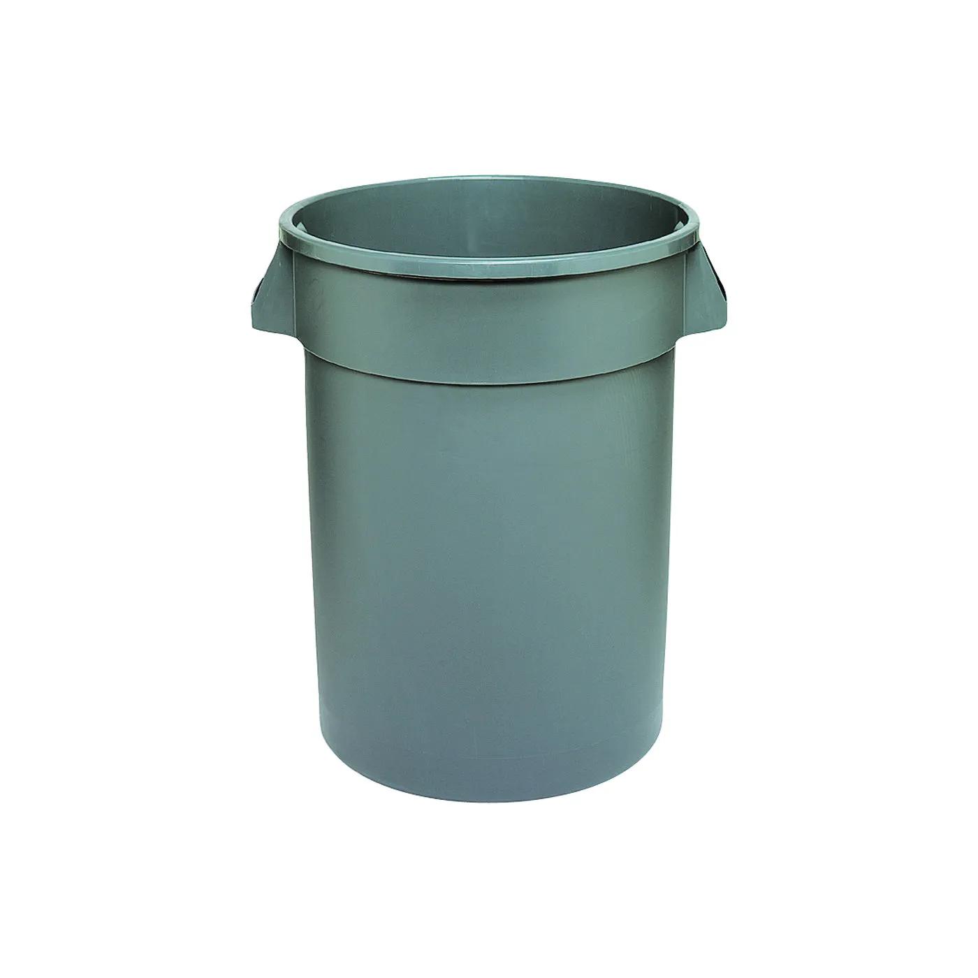 CONTINENTAL COMMERCIAL 3200GY Trash Receptacle, 32 gal Capacity, Plastic, Gray