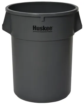 Continental Commercial 5500GY Trash Receptacle, 55 gal, Plastic, Gray :EA: QUANTITY: 1