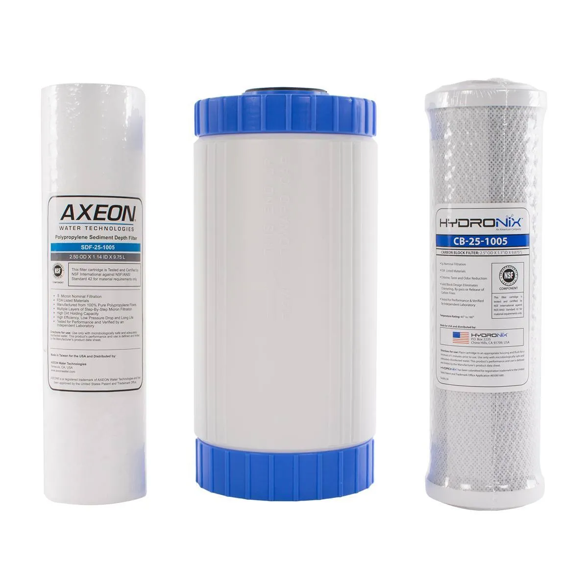 Deionized Water Filter Set for the IPC Eagle Hydro Cart - 3 Pack