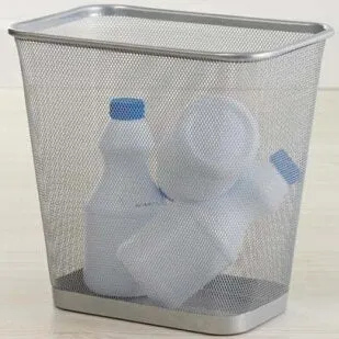 Design Ideas Meshworks Wastebasket – Silver