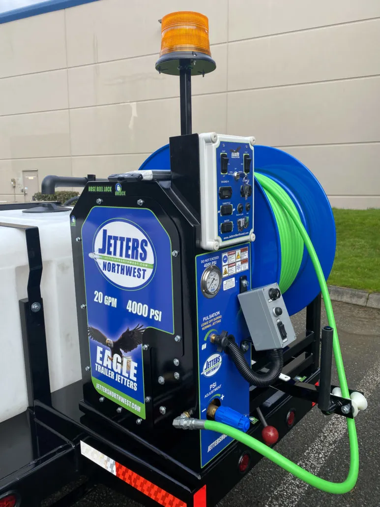 Eagle 600 DWR Tandem Axle Trailer Jetter