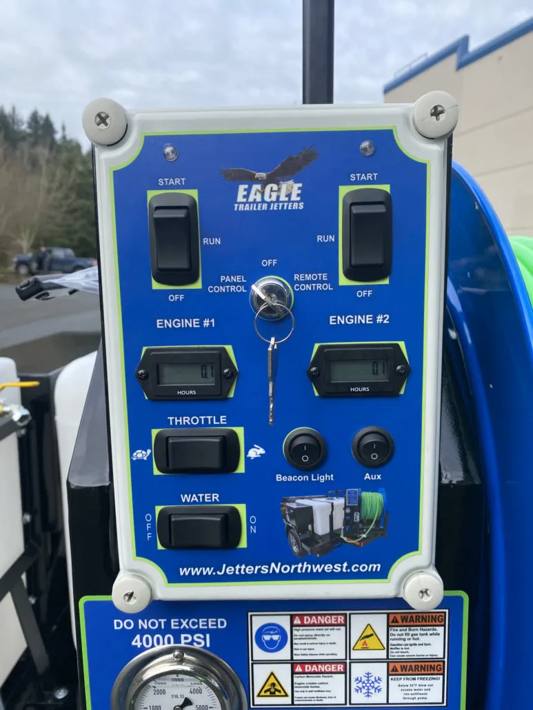 Eagle 600 DWR Tandem Axle Trailer Jetter