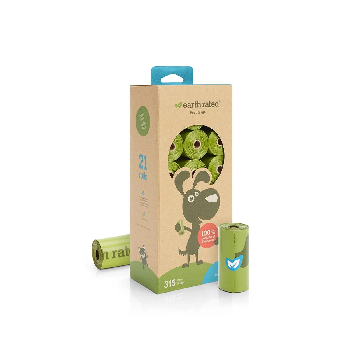 Earth Rated Waste Bags 21 Refill Rolls