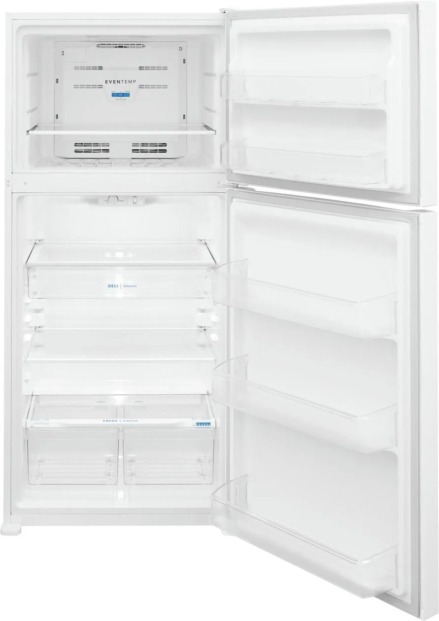 FFTR2045VW Frigidaire 20.0 Cu. Ft. Top Freezer Refrigerator