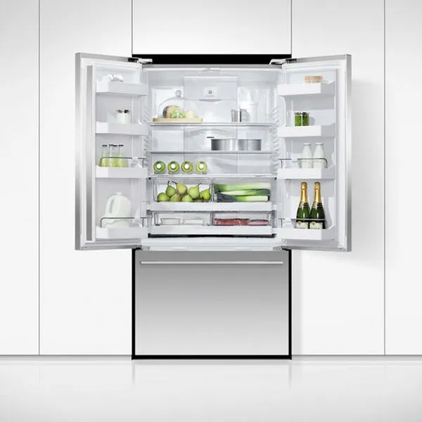 Fisher & Paykel 569L French Door Freestanding Fridge Freezer - Stainless Steel | RF610ADX6