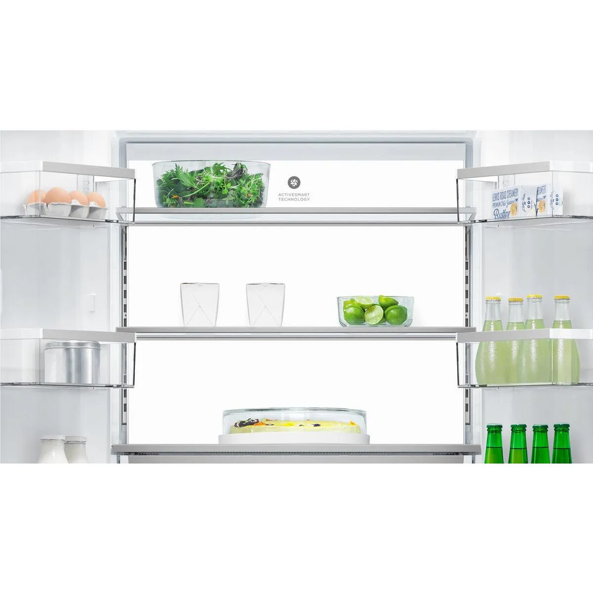 Fisher & Paykel RF500QNUB1 498L Quad Door Ice & Water Fridge (Black Stainless Steel)